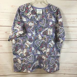 Fundamentals Floral Scrub Top